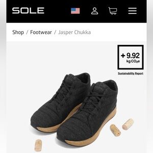 SOLE & UBB Jasper Chukka Ankle Boots in Black